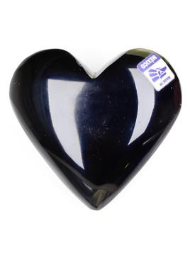 Silver Sheen Obsidian Heart
