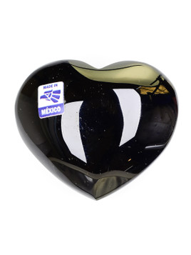 Silver Sheen Obsidian Heart