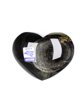 Silver Sheen Obsidian Heart