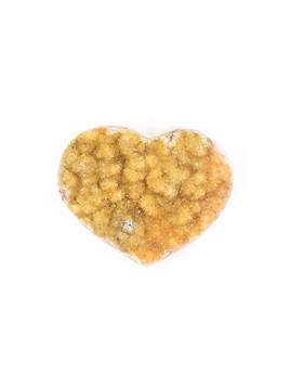 Citrine Geode Mini Heart