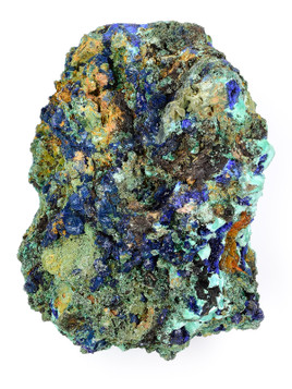Azurite and Malachite Cluster