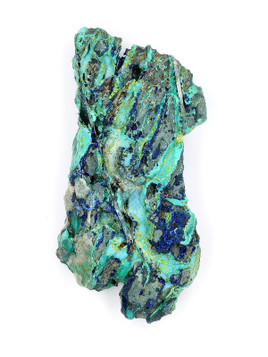 Volborthite on Azurite