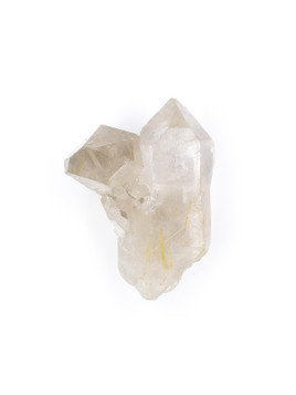 Golden Rutile in Quartz