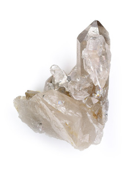 Golden Rutile in Quartz