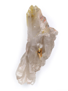 Golden Rutile in Quartz