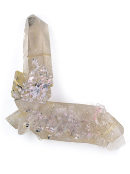 Golden Rutile in Quartz