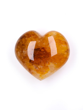 Golden Healer Quartz Heart