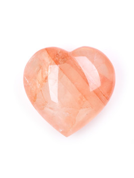 Red Hematite Quartz Heart