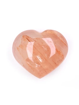 Red Hematite Quartz Heart