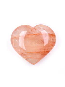 Red Hematite Quartz Heart
