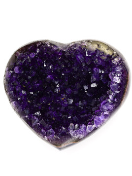 Amethyst Geode Heart