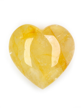 Golden Healer Quartz XL Heart