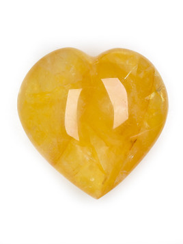 Golden Healer Quartz XL Heart