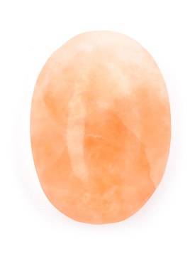 Peach Selenite Palm Stone