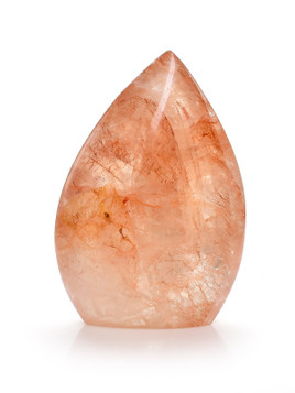 Red Hematite Quartz Flame