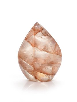 Red Hematite Quartz Flame