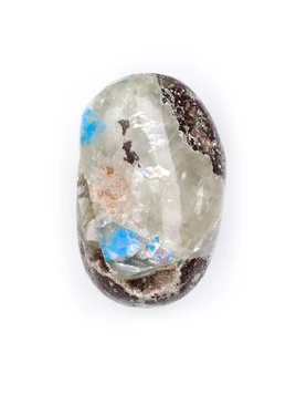 Cavansite in Apophyllite Tumbled Stone