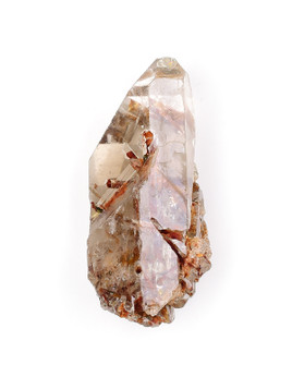 Epidote in Smoky Quartz