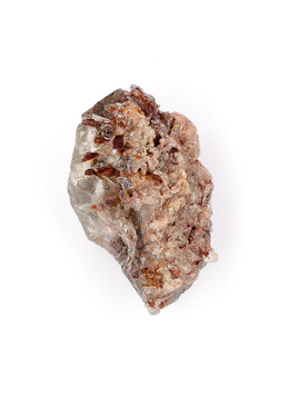 Epidote in Smoky Quartz