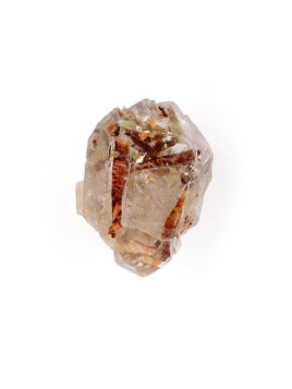 Epidote in Smoky Quartz