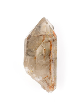 Epidote in Smoky Quartz