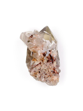 Epidote in Smoky Quartz