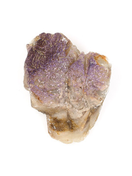 Fluorite on Calcite
