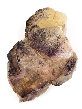 Fluorite on Calcite