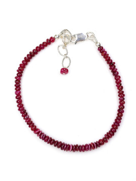 Ruby Rondelle Bracelet