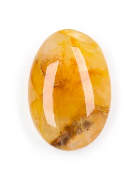 Golden Healer Quartz Palm Stone