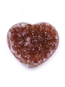 Pink Amethyst Geode Heart