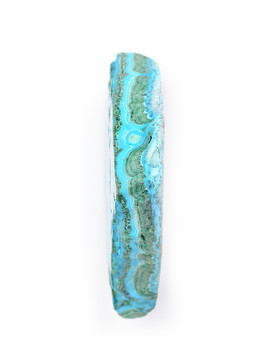 Malachite in Chrysocolla Slice