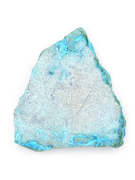 Malachite in Chrysocolla Slice