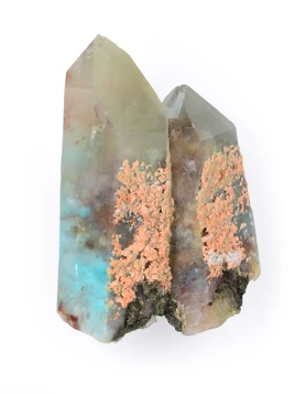 Ajoite Quartz Twin