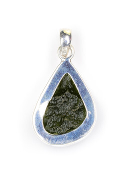 Moldavite Cabochon Pendant