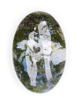 Moss Agate Palm Stone