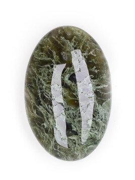 Moss Agate Palm Stone