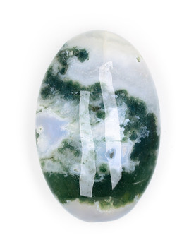 Moss Agate Palm Stone