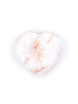 Druzy Quartz Mini Heart
