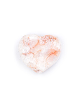 Druzy Quartz Mini Heart