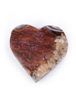 Druzy Quartz Mini Heart