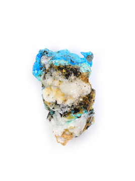 Cyanotrichite and Gibbsite