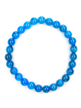 Blue Apatite Bead Bracelet