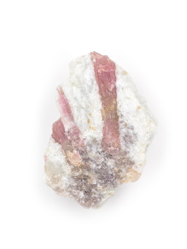 Pink Tourmaline in Quartz