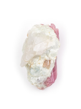 Pink Tourmaline in Quartz