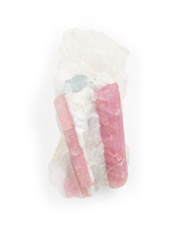 Pink Tourmaline in Quartz