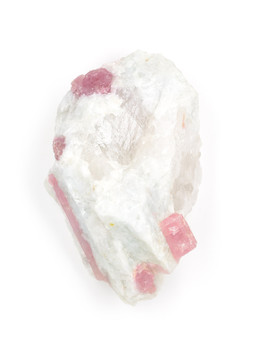 Pink Tourmaline in Quartz