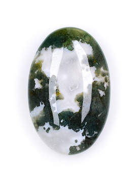 Moss Agate Palm Stone