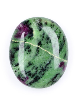Ruby in Zoisite Palm Stone