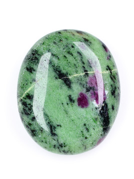 Ruby in Zoisite Palm Stone